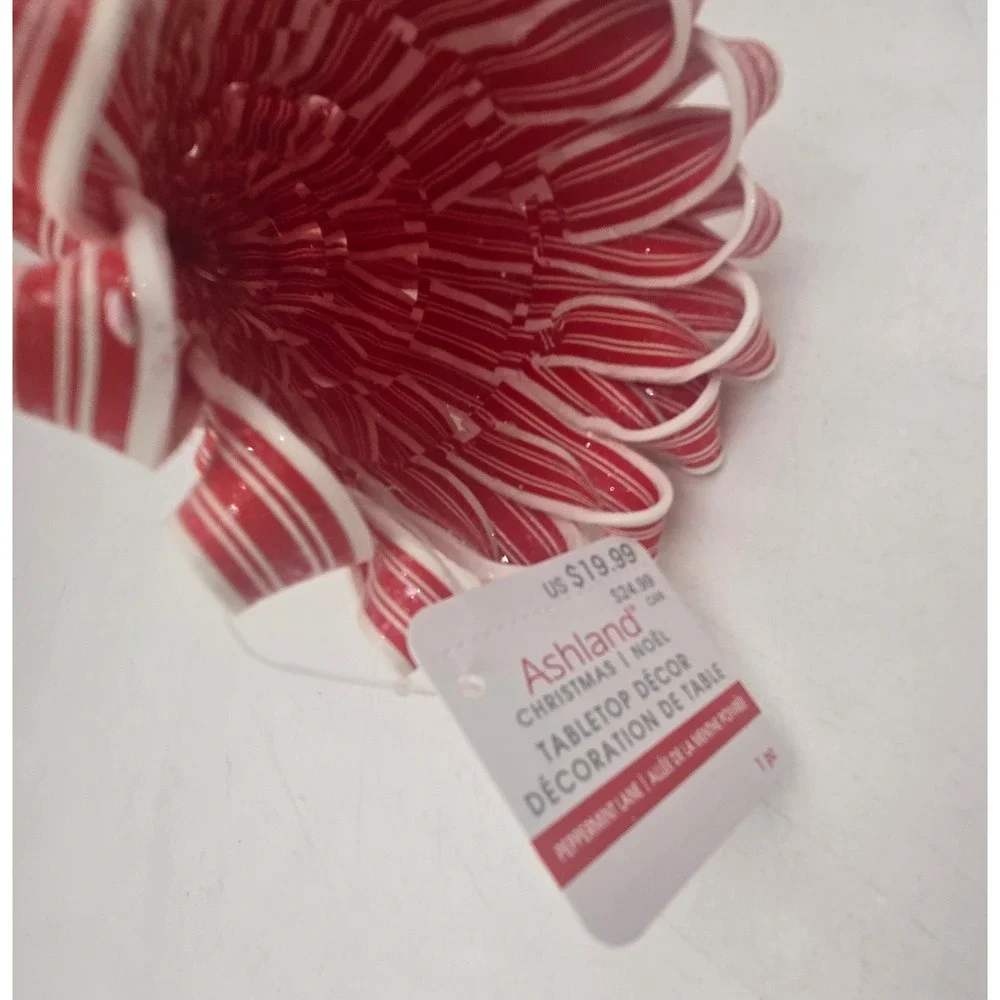 Ashland Peppermint Lane Christmas Tree Tabletop Decor Red White Striped